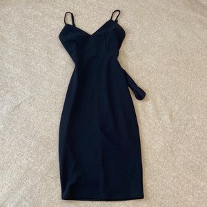 Black form fitting dress